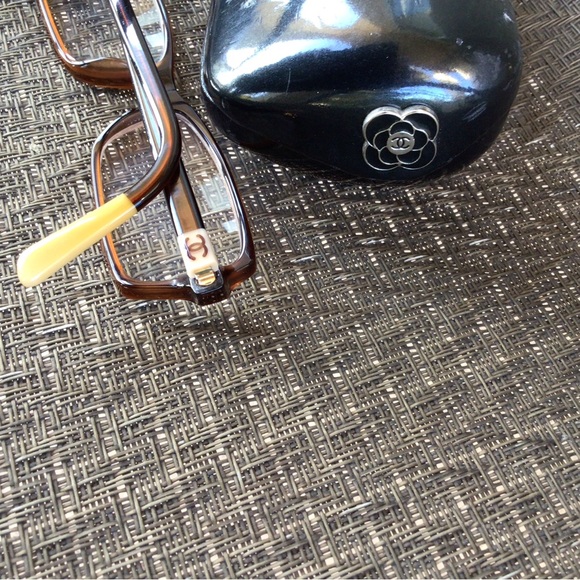 Chanel CH3157 Vintage Brown Rectangle Eyeglasses Frames - Picture 7 of 9